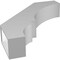 Ekena Millwork 5 1/2-in. W x 26-in. D x 30-in. H Balboa Architectural Grade PVC Knee Brace BRCP055X26X30BOA - alternate 3